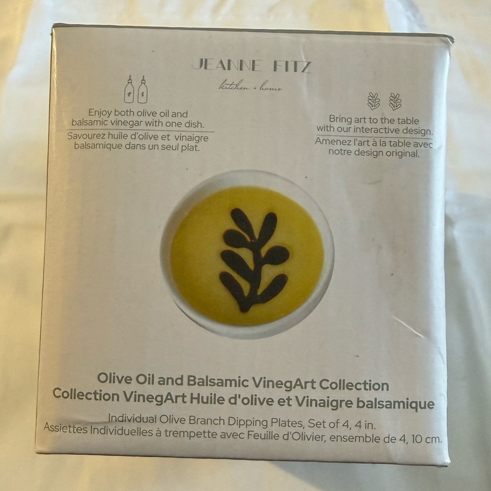 Jeanne Fitz Olive Oil and Balsamic Dipping Plates